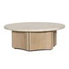 Oja Coffee Table Natural, by Dovetail, 43.25" width x 15.75" height x 43.25" diameter x 43.25" depth thumbnail 1