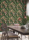 Tropical Love Birds Black Wallpaper thumbnail 1