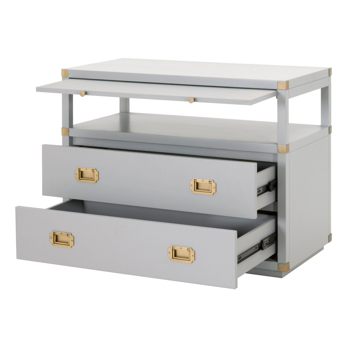 Bradley 2-Drawer Nightstand, by Essentials for Living, 35" width x 27" height x 17.75" depth View 4