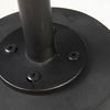 Maxwell 20' Round Dark Brown Wood with Black Metal Pedestal Side Table thumbnail 12