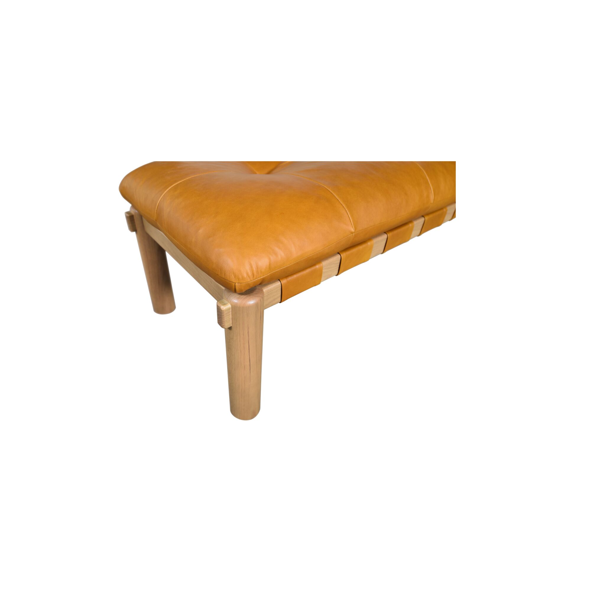 Costello Bench Tan, Benche by Moe's Home, 61" width x 18" height x 20" depth View 4