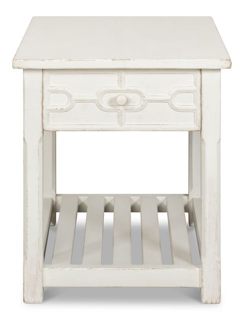 Isla Side Table  Antique White