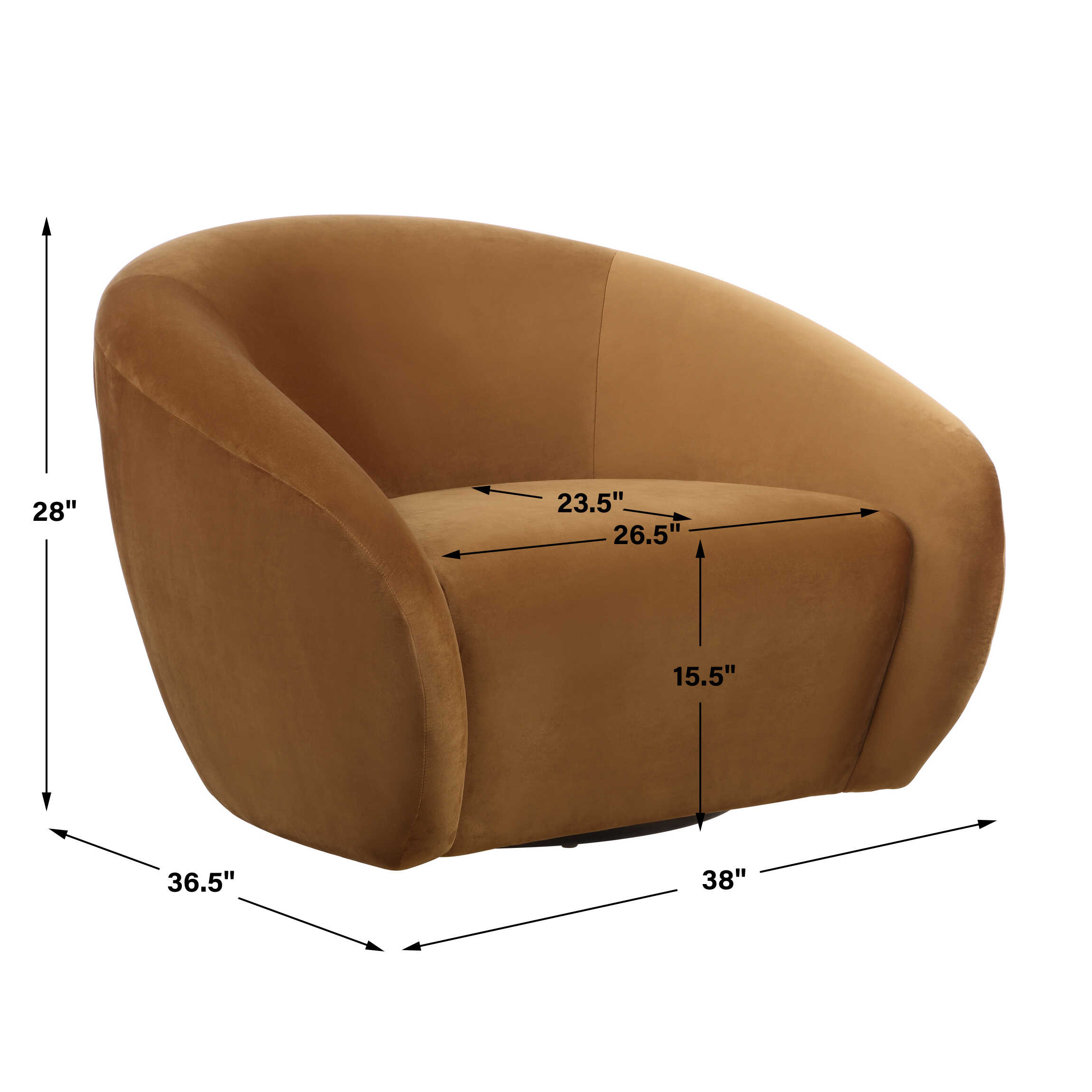 DeSoto Hazelnut Swivel Chair large image 