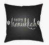 Happy Hannukah Accent Pillow, Decorative Pillow by Surya, 18" length x 18" width thumbnail