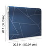 Fractured Prism Blue & White Peel & Stick Wallpaper thumbnail 7