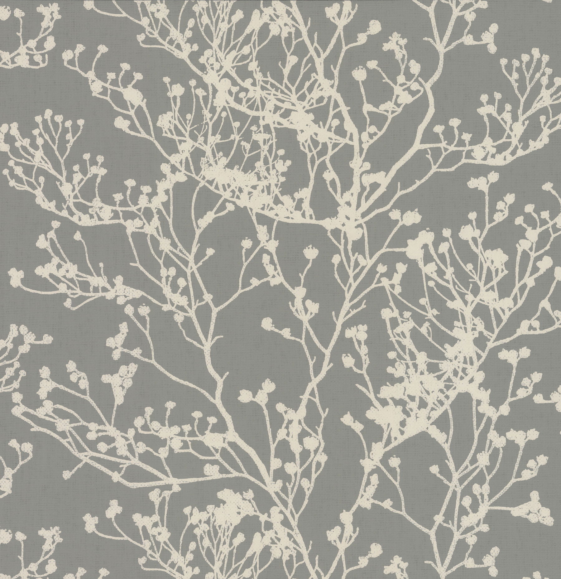 Budding Branch Silhouette Brown Wallpaper, by York Wall, 27' length x 2'3" width x 0.02" depth View 1