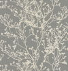 Budding Branch Silhouette Brown Wallpaper, by York Wall, 27' length x 2'3" width x 0.02" depth thumbnail 1
