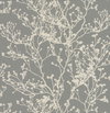 Budding Branch Silhouette Brown Wallpaper, by York Wall, 27' length x 2'3" width x 0.02" depth thumbnail