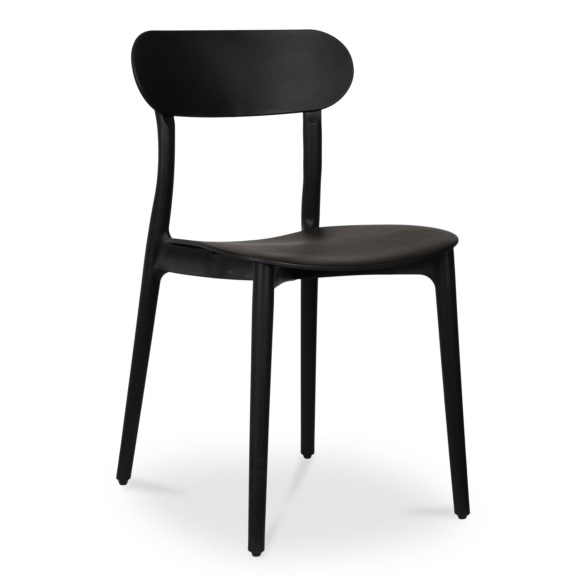 Kent Outdoor Dining Chair Black - Set Of Two, by Moe's Home, 16.75" width x 31" height x 20.5" depth View 2