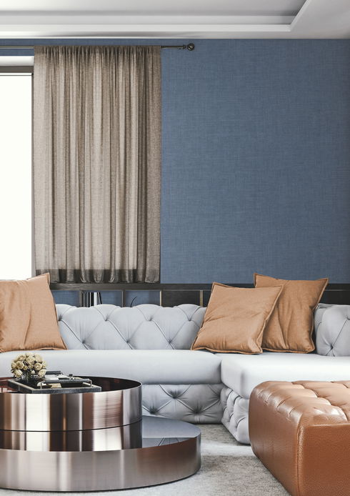Gunny Sack Texture Blue Wallpaper