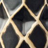 Teulia I Tall Black With Cream Accent Ceramic Vase thumbnail 3