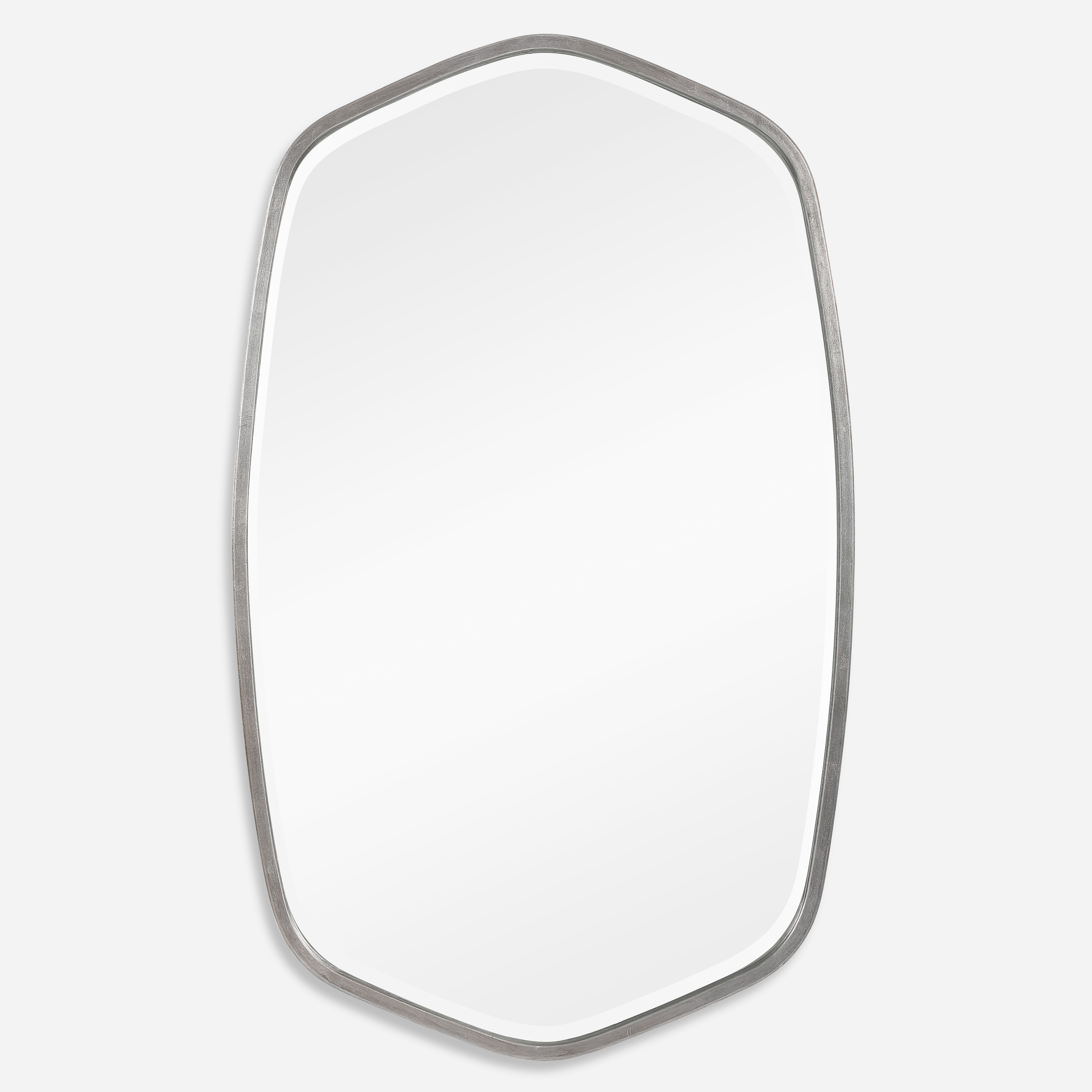 Duronia Brushed Silver Mirror large image 