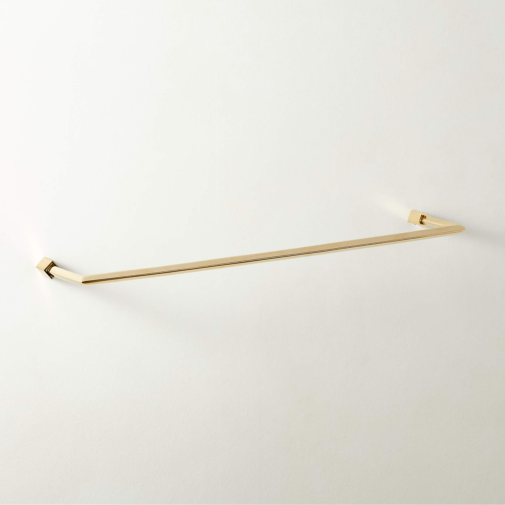 Online Designer Bathroom Blaine Unlacquered Brass Towel Bar 24''