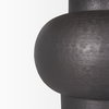 Salaah Black Brushed Metal with Beige Shade Table Lamp, by Mercana, 19.5" length x 19.5" width x 26" height thumbnail 10