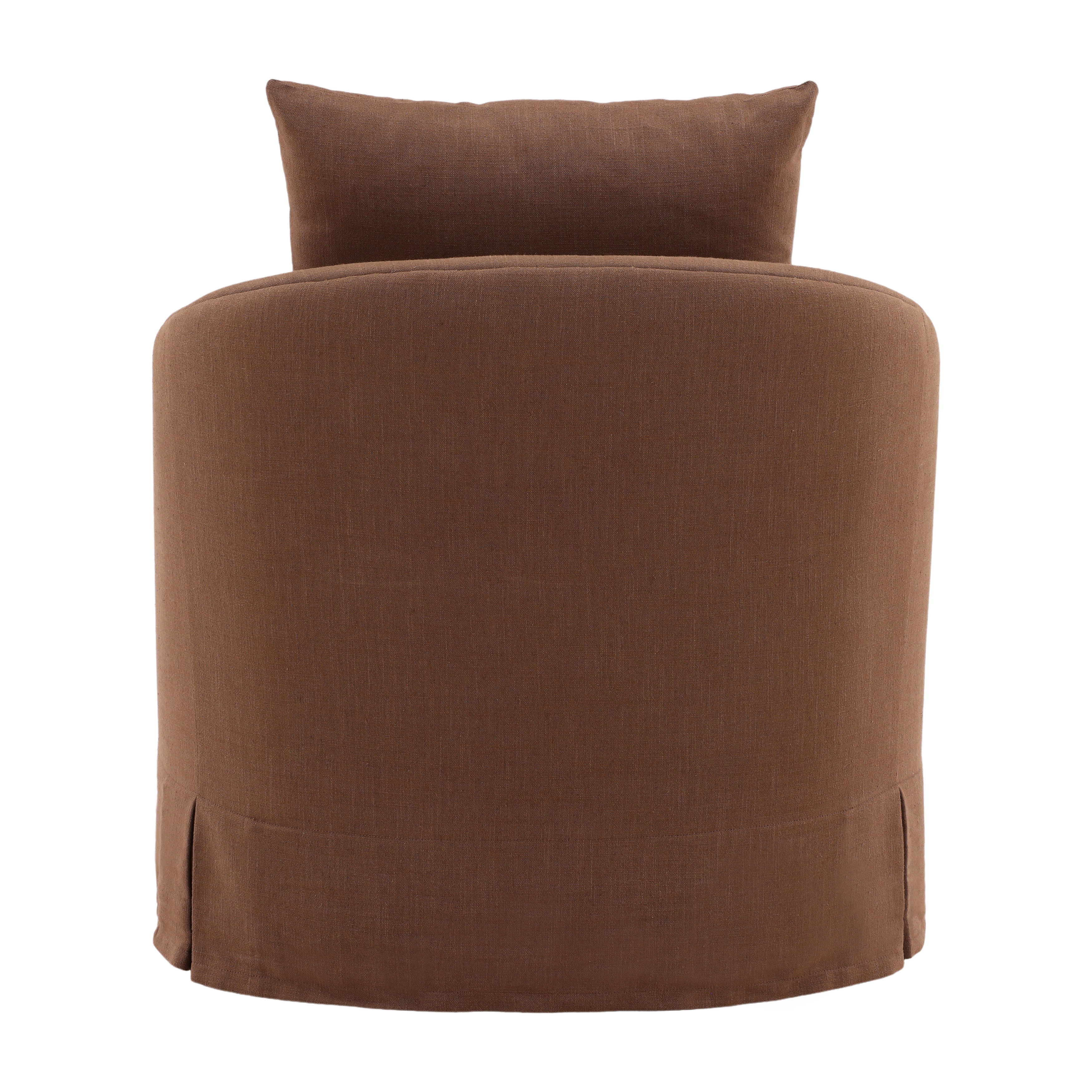 Laura Swivel Chair Coffee large image 