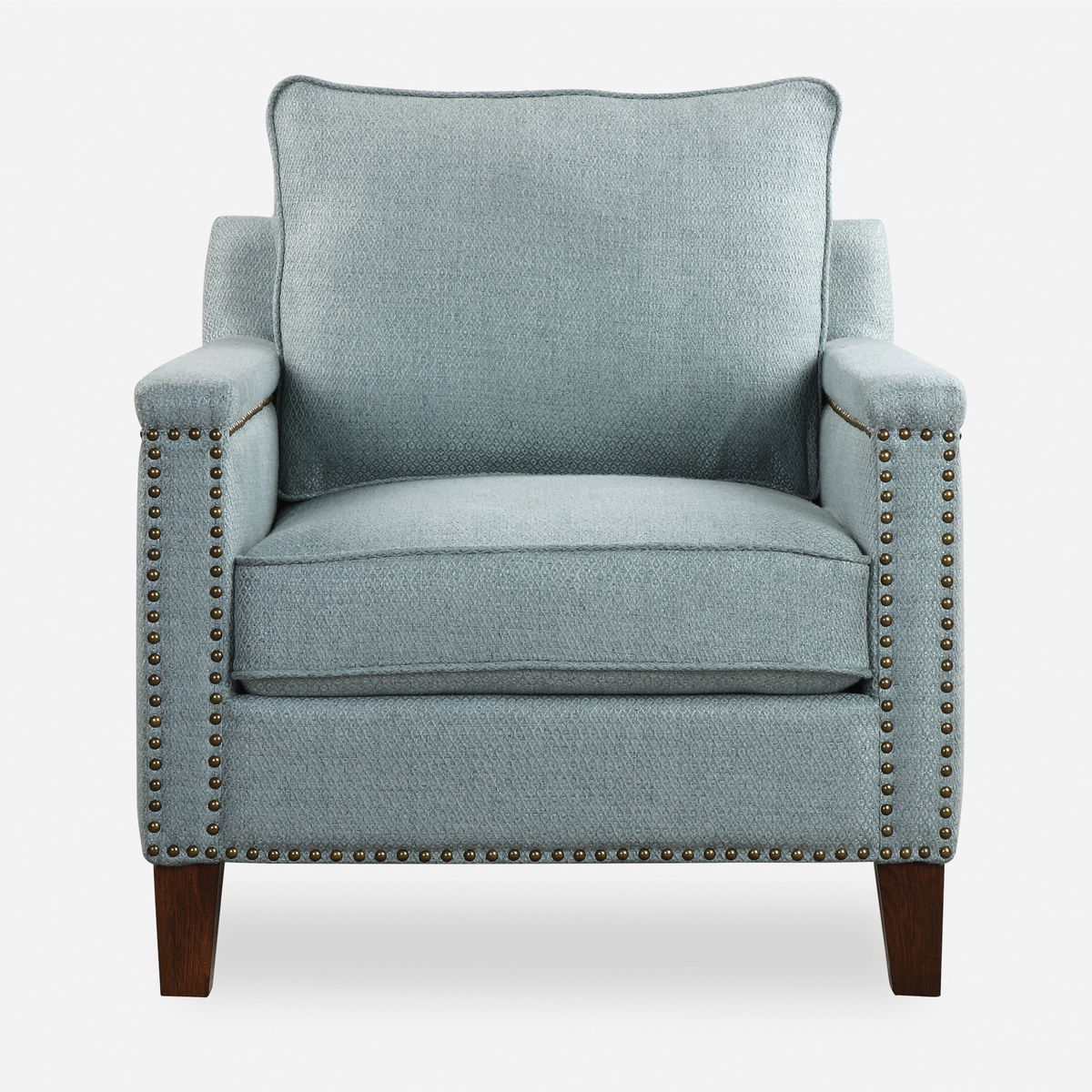 Charlotta Sea Mist Accent Chair, by Uttermost, 31" width x 34" height x 36" depth View 1