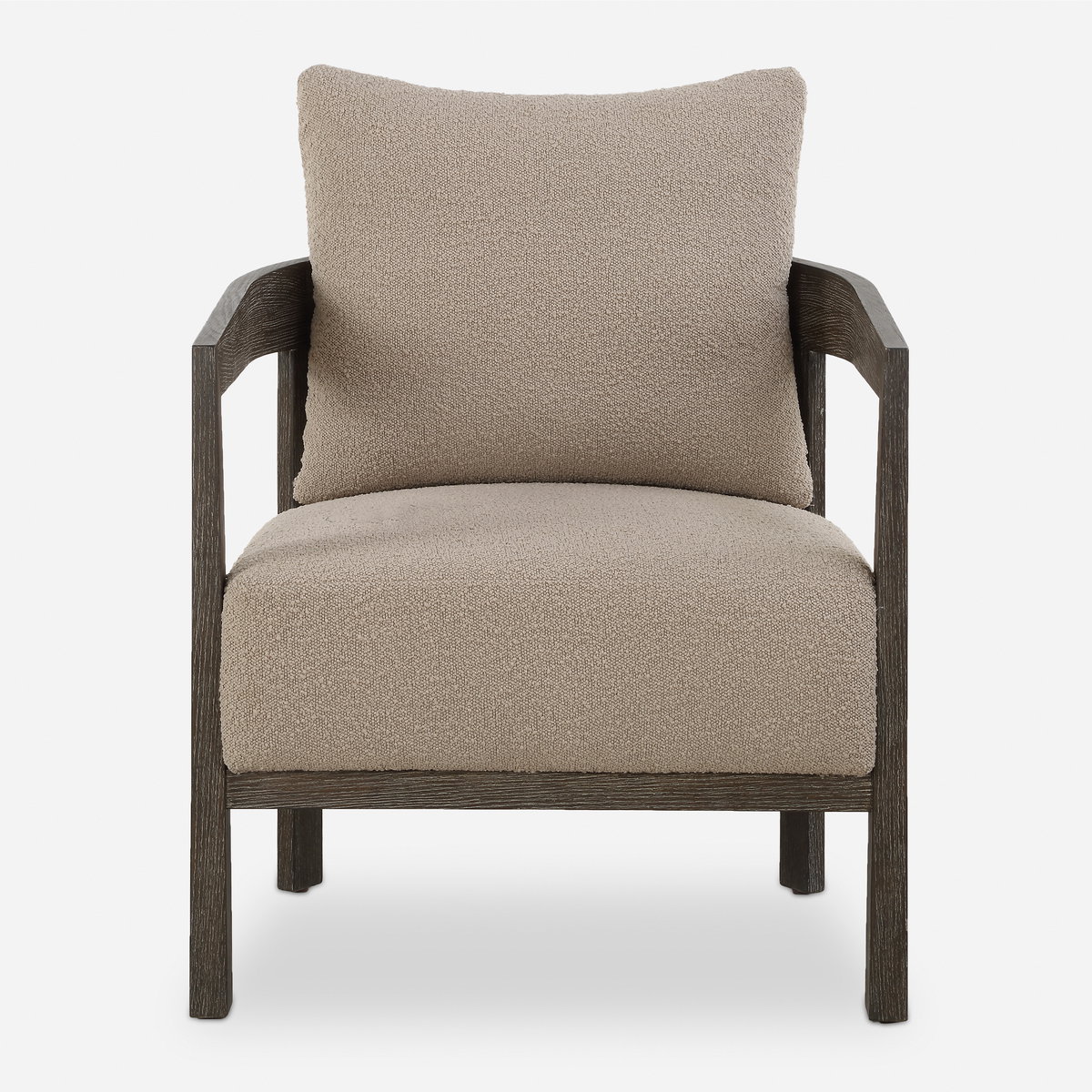 Sienna Sand Fabric Accent Chair, by Uttermost, 27" width x 28.5" height x 29" depth View 1
