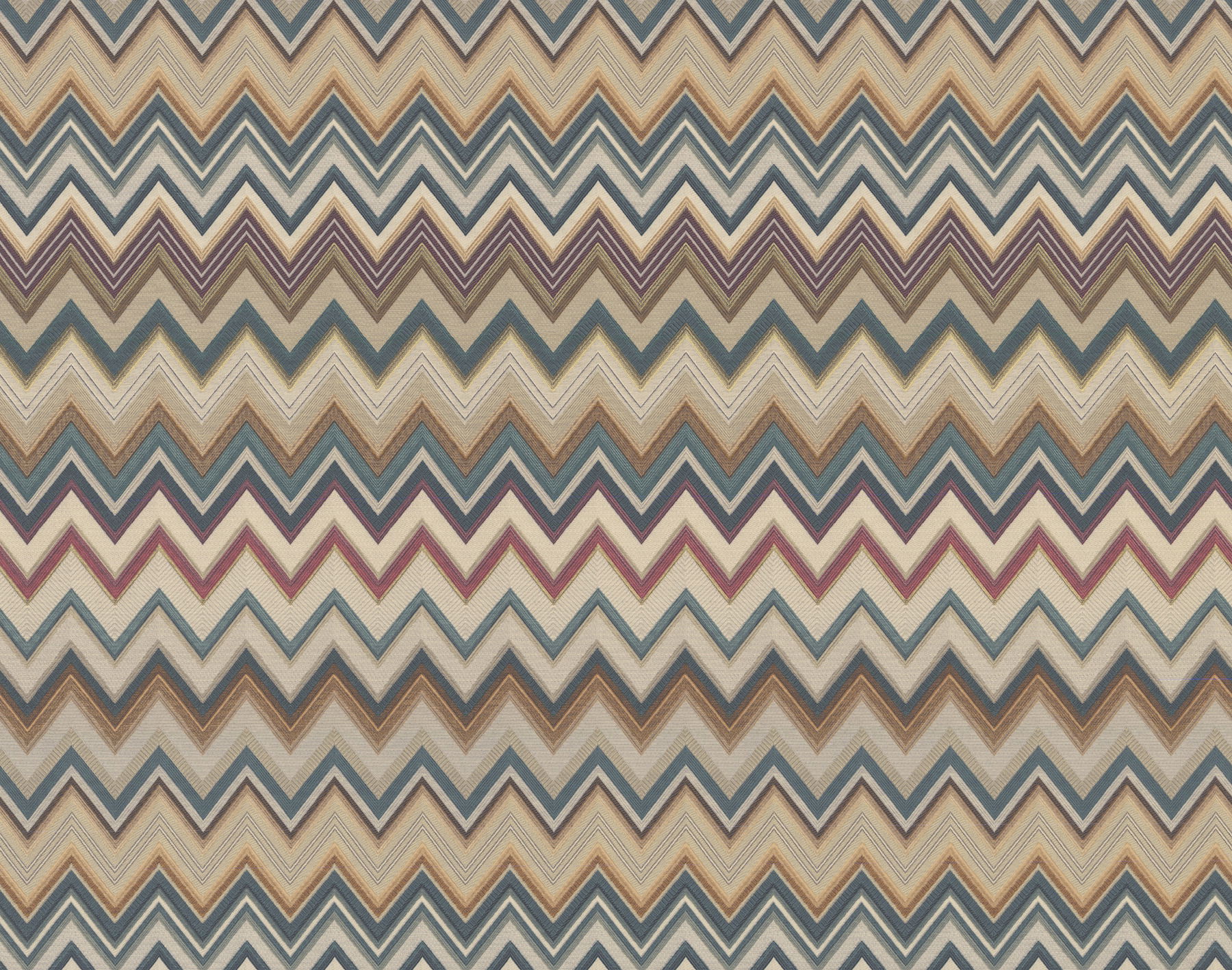 Happy Zigzag Green & Brown Wallpaper large image 
