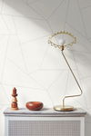 Fractured Prism Grey Metallic Peel & Stick Wallpaper thumbnail 1
