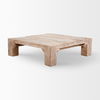 McArthur 48x48 Square Reclaimed Solid Wood Coffee Table, by Mercana, 48" length x 48" width x 14" height thumbnail 5