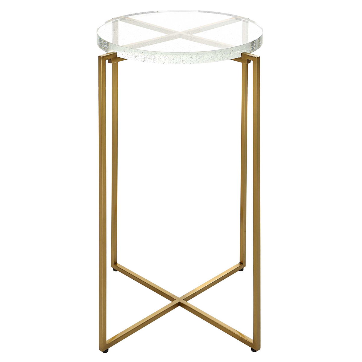 Star-crossed Glass Accent Table, Furniture by Uttermost, 15.62" width x 24.25" height x 15.62" depth View 5