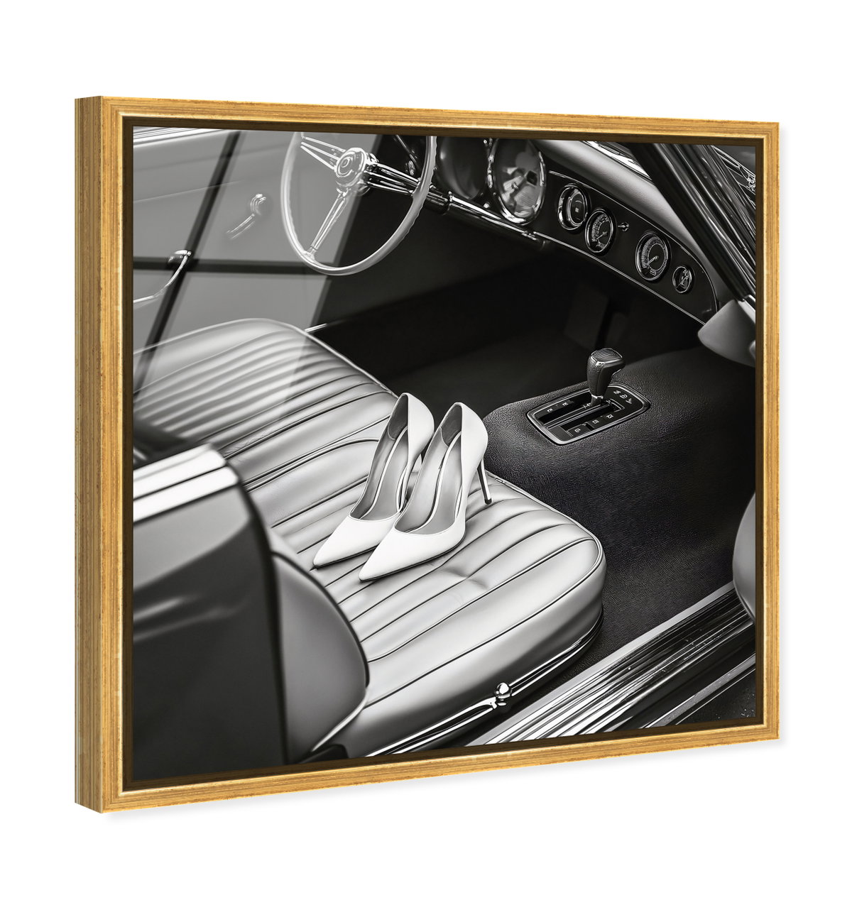 Vintage Car Scene (No Embellishment), Art by Oliver Gal,  40x40 View 2