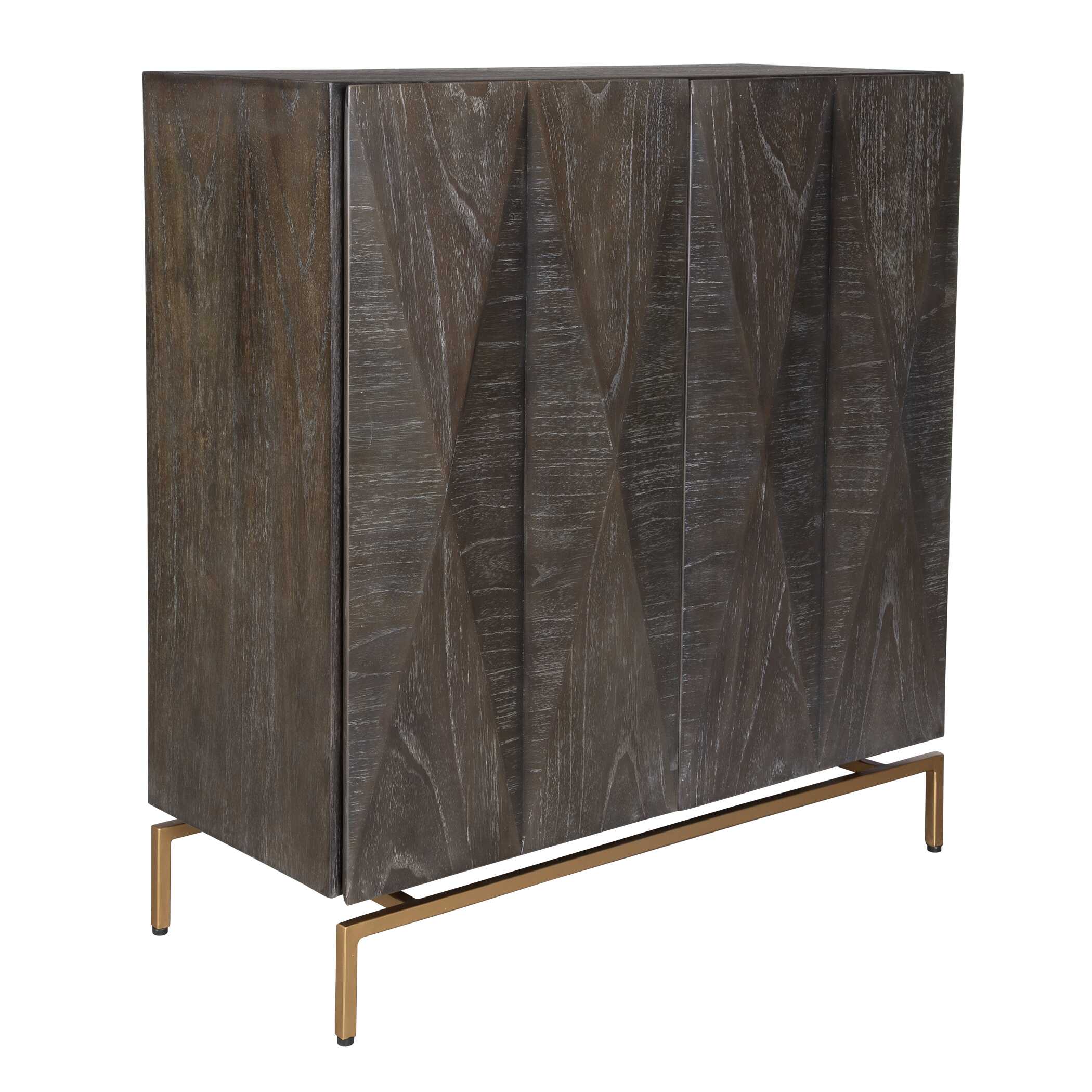 Marico 2 Door Mindi Cabinet, Furniture by Uttermost, 32" width x 34" height x 13.75" depth View 5