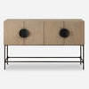 Lunar 4 Door Elm Wood Cabinet, Cabinets & Chest by Uttermost, 53.7" width x 33.4" height x 15" depth thumbnail 1