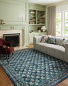 Rifle Paper Co. x Loloi Courtyard Rug, 1'6" length x 1'6" width thumbnail 2