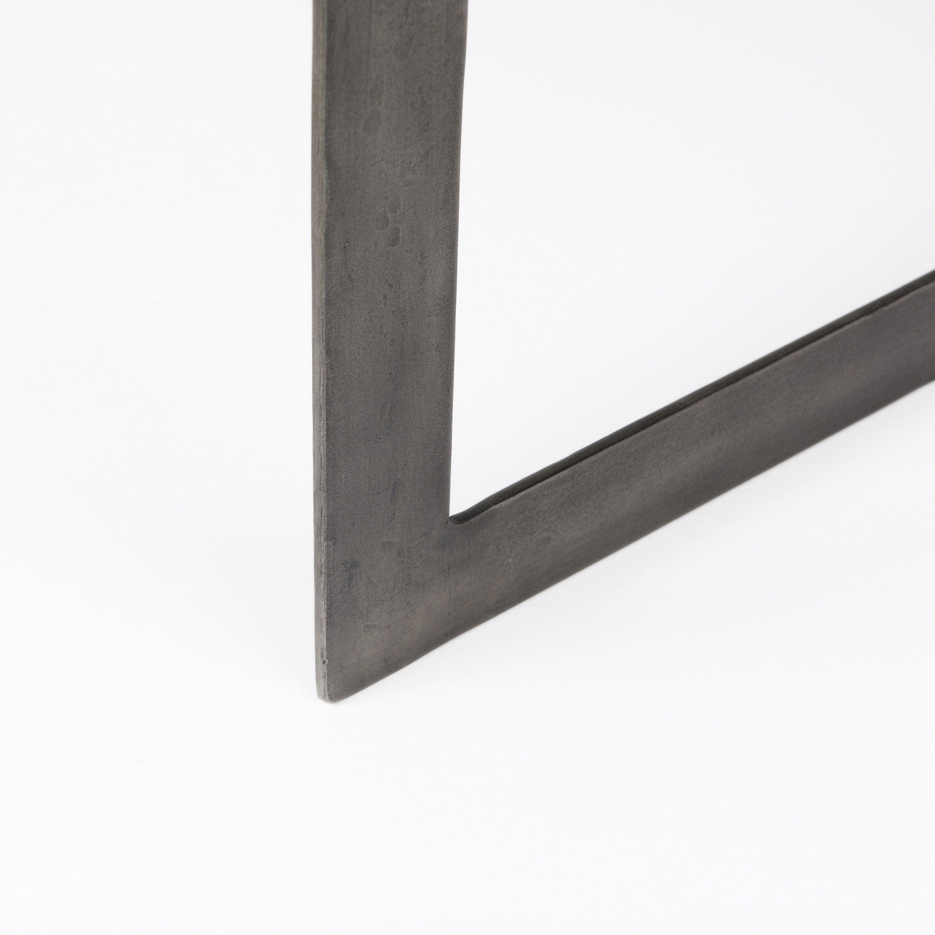 Faye 34L x 34W x 17H Medium Brown Wood with Antique Nickel Metal Base Square Coffee Table, by Mercana, 34" length x 34" width x 17" height View 9