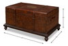 Laramie Trunk Coffee Table, by Sarreid, 2'2" length x 3'7" width x 1'8" height thumbnail 16