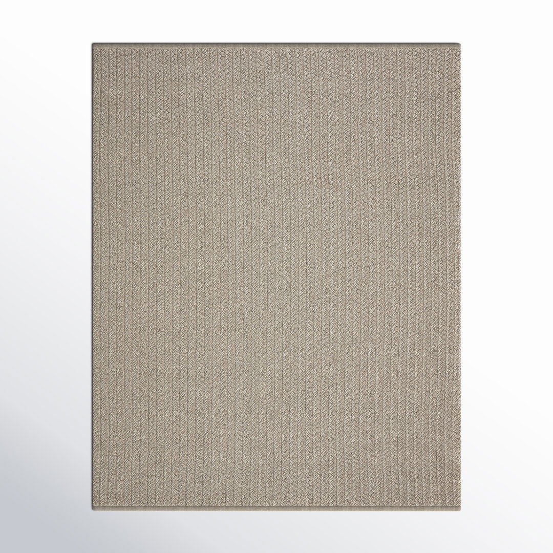 Iver Indoor/ Outdoor Solid Light Gray Area Rug large image 