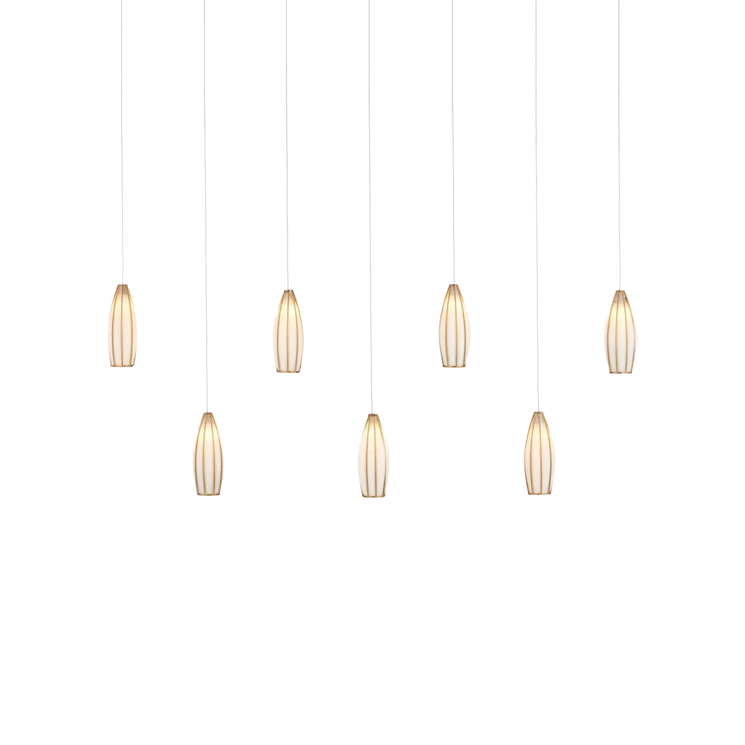 Parish 7 - Light Pendant, by Currey and Company, 57" width x 20.5" height x 5.25" depth View 1