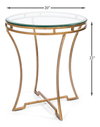 Round Side Table, by Sarreid, 1'8" length x 1'8" width x 1'10" height thumbnail 9