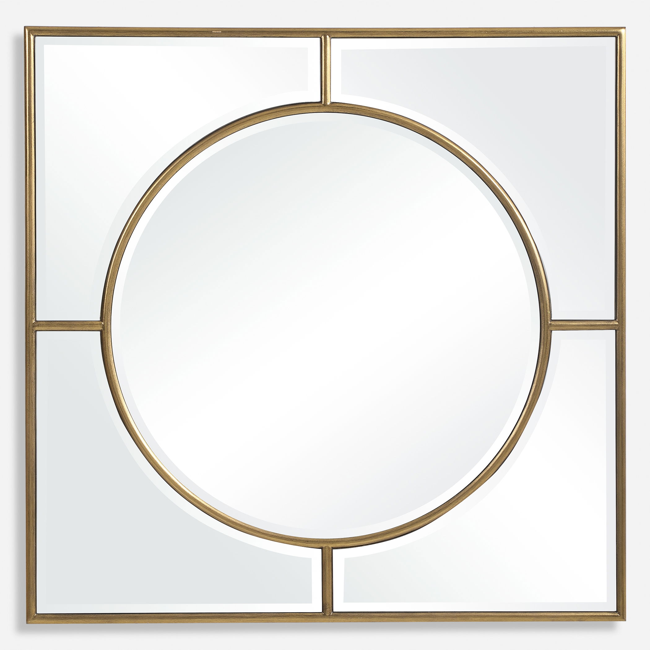 Stanford Gold Square Mirror large image 