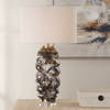 Cuoco Mottled Brown Table Lamp, by Uttermost, 18" width x 31.75" height x 18" depth thumbnail 2