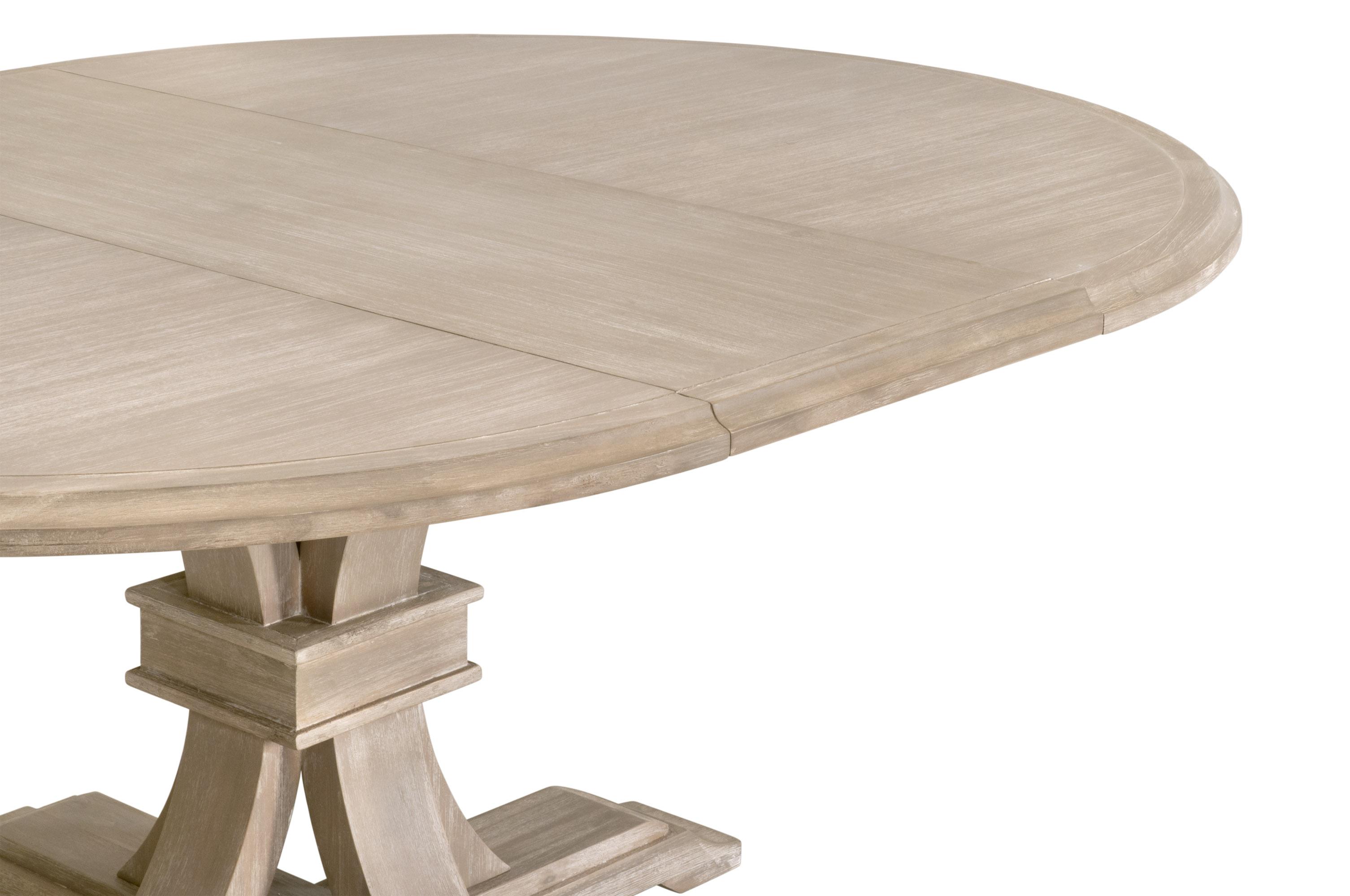 Devon 54' Round Extension Dining Table, by Essentials for Living, 54" width x 30" height x 54" depth View 8