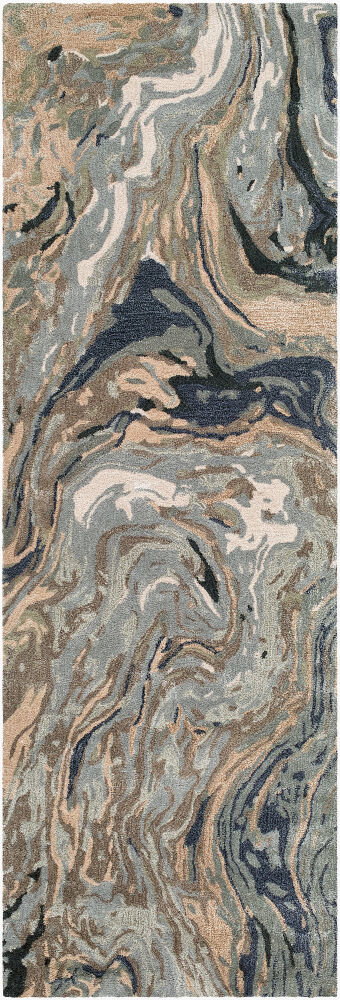 Kavita Handmade Rug, by Surya, 8' length x 2'6" width