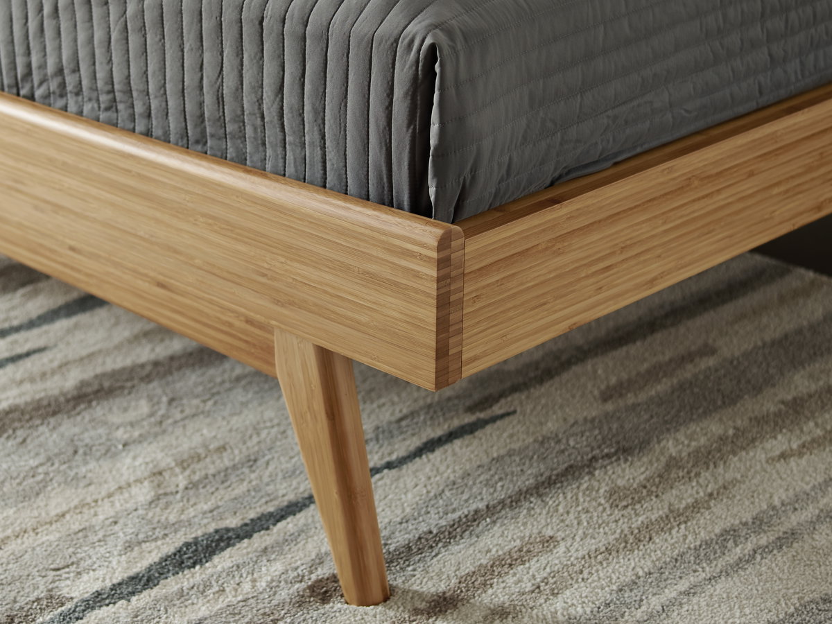 Azara Queen Platform Bed, Caramelized, by Greenington, 87" length x 64.5" width x 44" height View 9