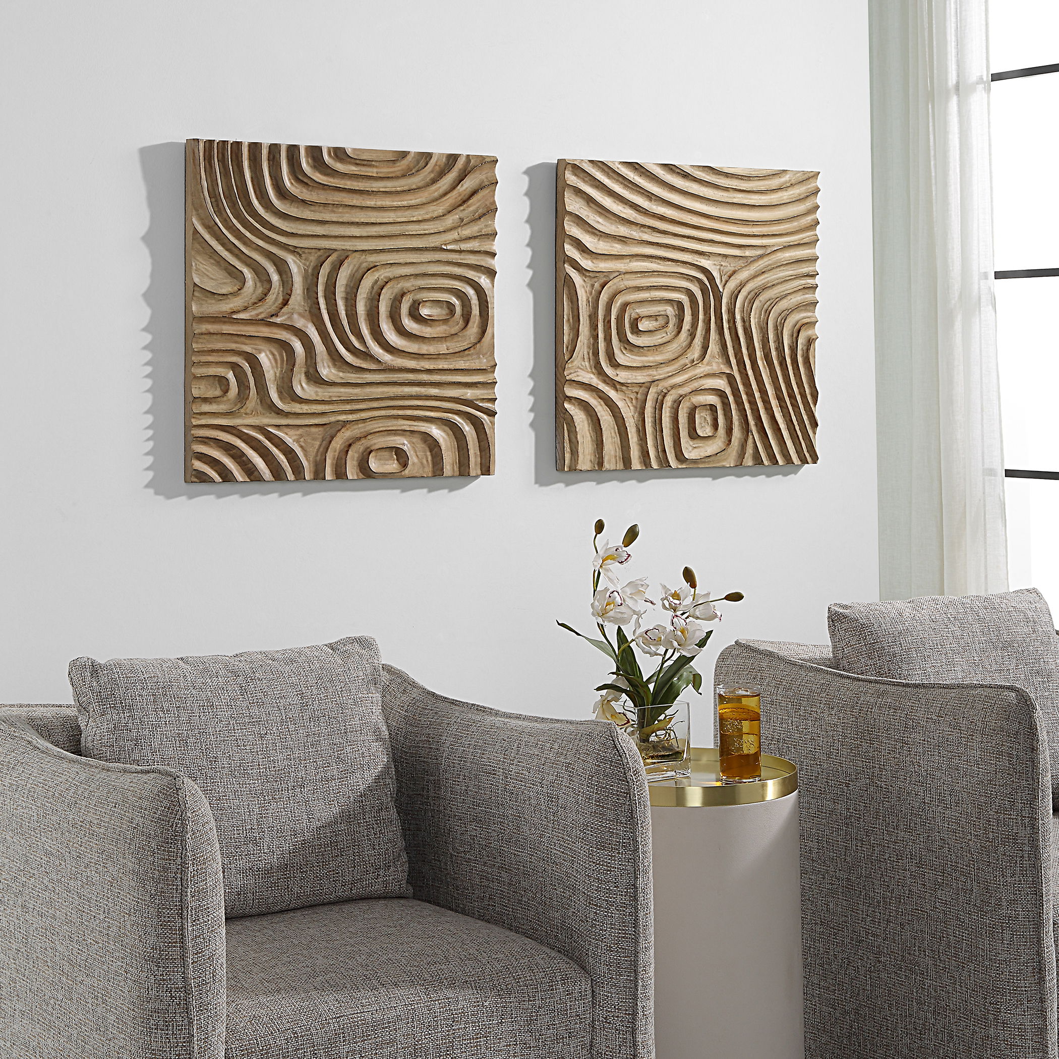 Channels Wood Wall Decor large image 