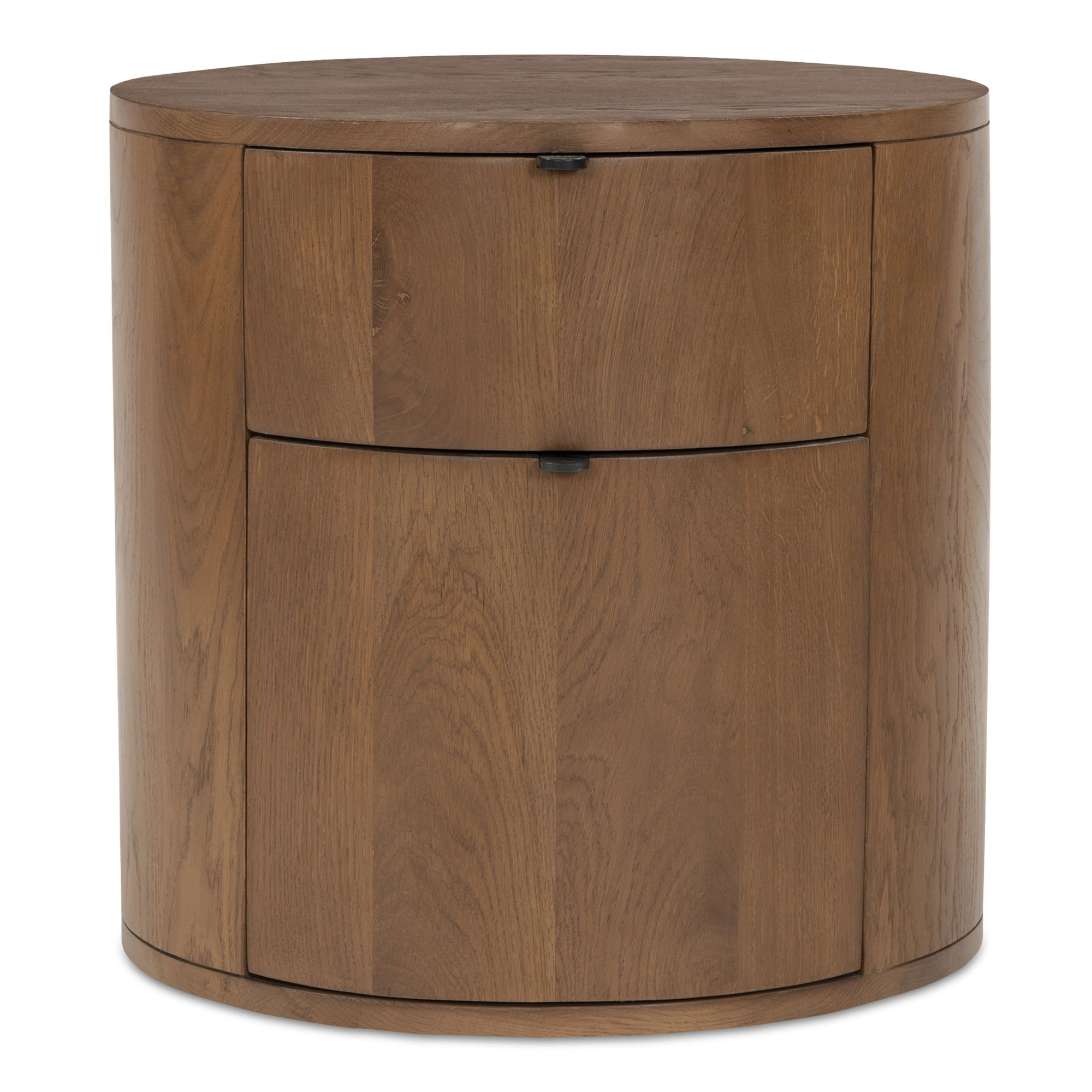 Theo Two Drawer Nightstand Brown, by Moe's Home, 19" width x 18.5" height x 19" depth View 1