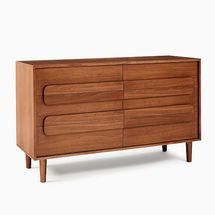 Online Designer Bedroom Gemini Extra Wide Dresser, Cool Walnut, WE Kids