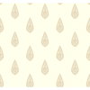 Luxury Teardrop Off White & Gold Metallic Wallpaper, by York Wall, 27' length x 2'3" width x 0.02" depth thumbnail