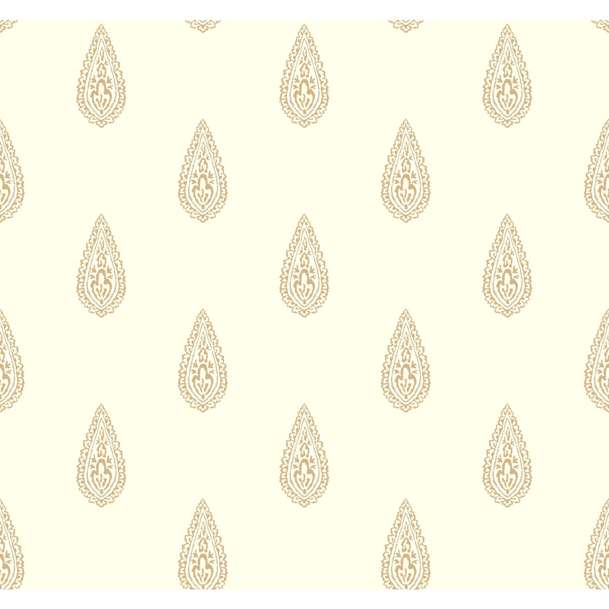 Luxury Teardrop Off White & Gold Metallic Wallpaper, by York Wall, 27' length x 2'3" width x 0.02" depth