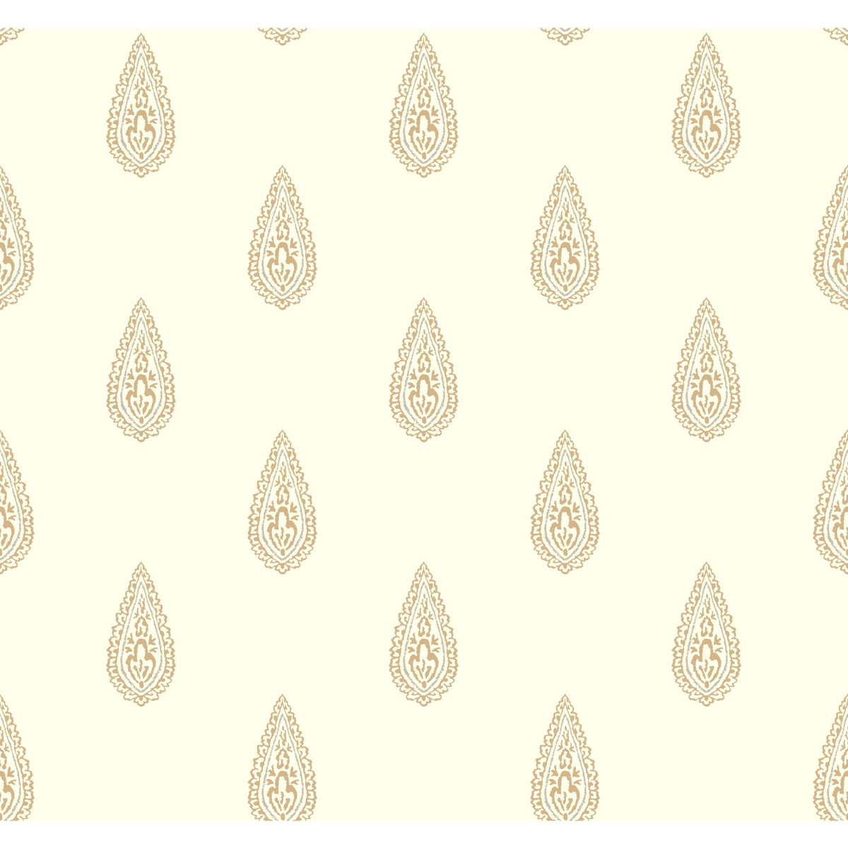 Luxury Teardrop Off White & Gold Metallic Wallpaper, by York Wall, 27' length x 2'3" width x 0.02" depth