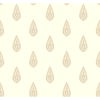 Luxury Teardrop Off White & Gold Metallic Wallpaper thumbnail 0