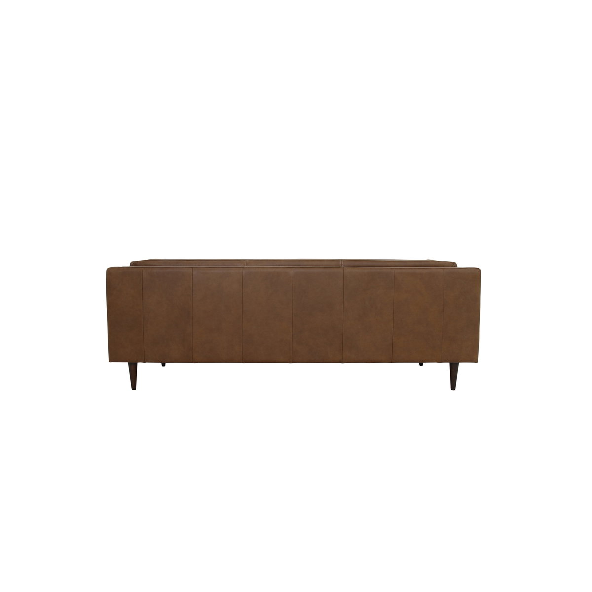 Woods Sofa Brown Leather, Sofas & Sectional by Moe's Home, 86" width x 29.9" height x 37" depth View 4