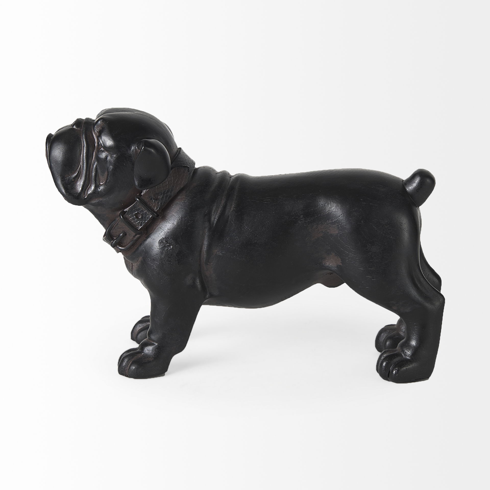 Hugo 5L x 13W Black Resin Bulldog large image 