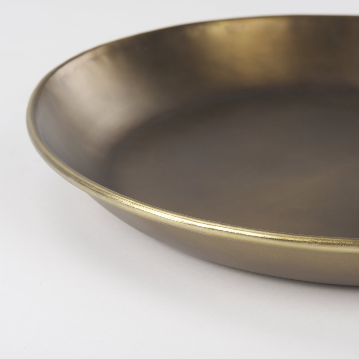 Eagan  Brass Aluminium Tray Small, Decorative Tray by Mercana, 16" length x 16" width x 1.5" height View 7