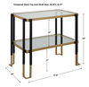 Kentmore Glass Side Table, Furniture by Uttermost, 27.8" width x 24" height x 16" depth thumbnail 3
